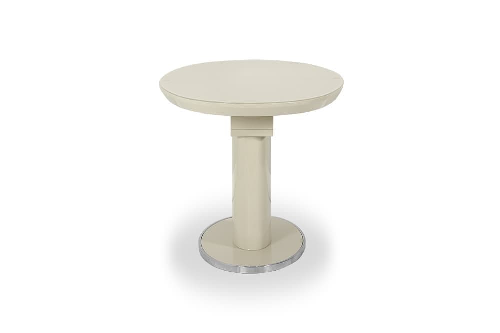 Стол лакированный обеденный раскладной AMELI – Овальный AERO, цвет капучино глянцевый лак, стекло капучино, размер 120 (+30) 21888 - фото 5