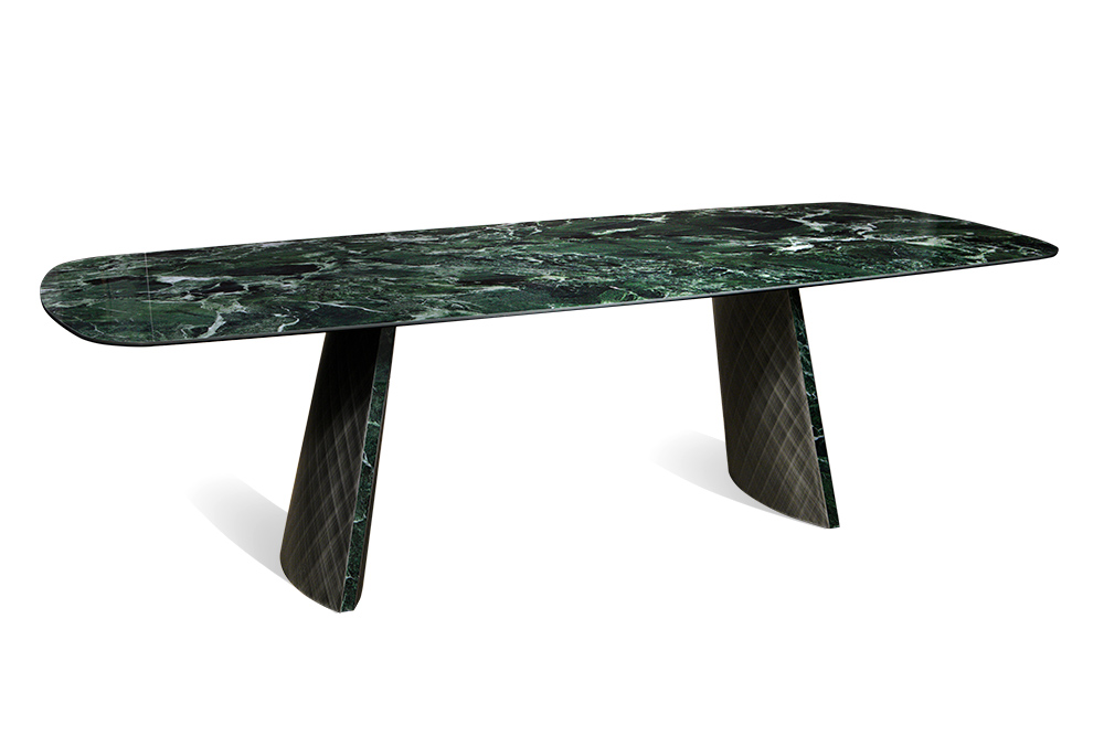 Стол обеденный нераскладной KYOTO - Овальный AERO, цвет зеленый, размер 258
