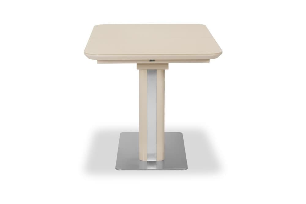Стол лакированный обеденный раскладной BARBARA – Прямоугольный AERO, цвет капучино лак, стекло капучино, размер 120 (+40) 21753 - фото 5