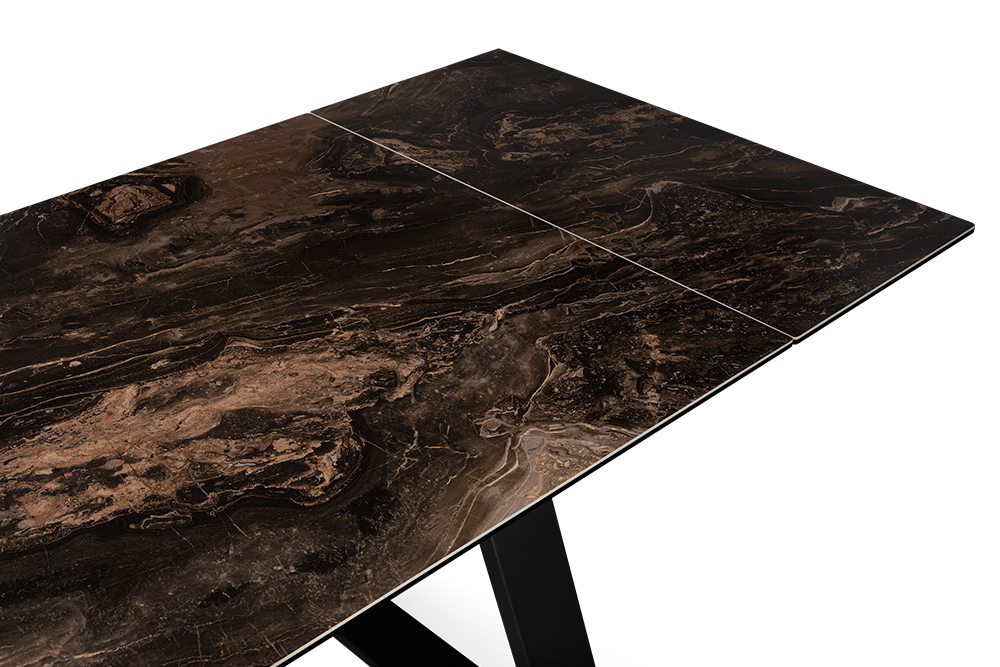 Стол обеденный раздвижной ROVENA – Прямоугольный AERO, цвет темно-коричневый доломит, размер 160 (+40) (+40) 107881 - фото 9