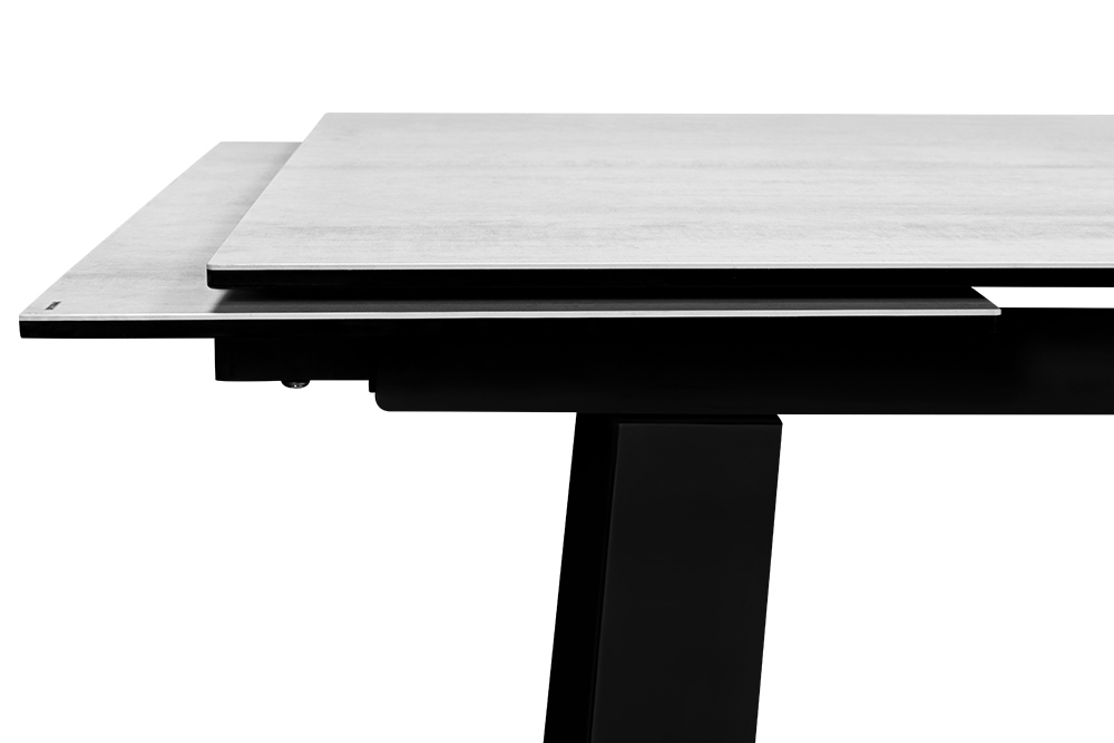 Стол обеденный раздвижной ROVENA WHITE PEARL CER – Прямоугольный AERO, цвет керамическая столешница - цвет жемчужно-белый, размер 200 (+50) (+50) 78338 - фото 5
