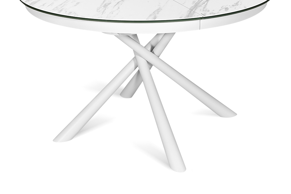 Стол раскладной RONDO 120 - круглый AERO, цвет белый мрамор, размер 120 (+40) 77724 - фото 5