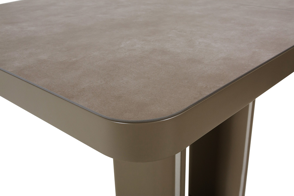 Стол лакированный обеденный раскладной DARIO – Прямоугольный AERO, цвет латте, размер 110 (+35) 57237 - фото 5