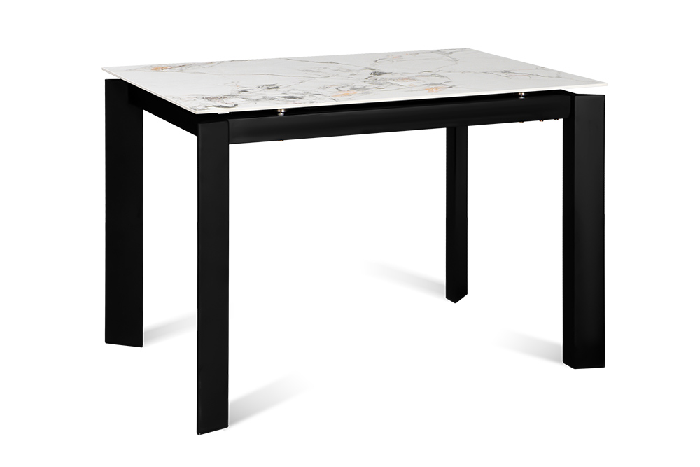 Стол обеденный раздвижной SKY – Прямоугольный AERO, цвет белый нефрит, размер 110 (+45)