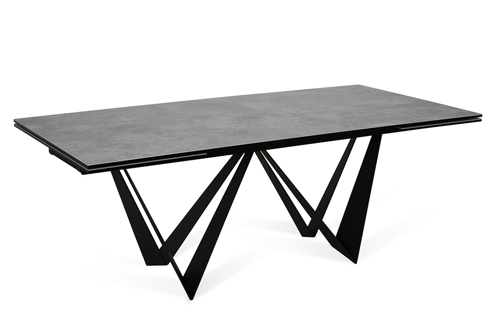 Стол обеденный раскладной PONTE – Прямоугольный AERO, цвет серый гранит, размер 200 (+50) (+50) 67465 - фото 1