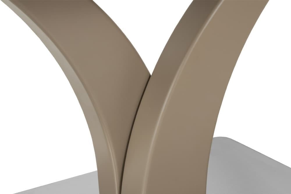 Стол обеденный раздвижной FRANCE – Прямоугольный AERO, цвет стальной каркас, керамическая столешница - цвет латте, размер 140 (+40) 40981 - фото 7