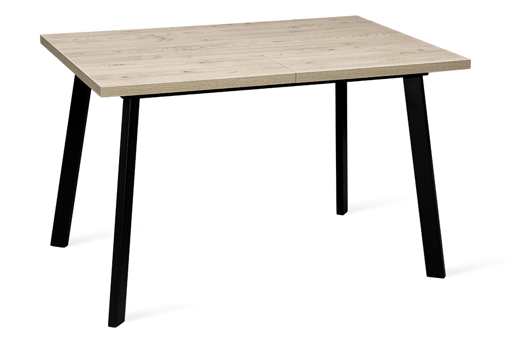 

Стол раскладной TOMAS 120 SAND WOOD BK - прямоугольный, Дуб песочный, TOMAS