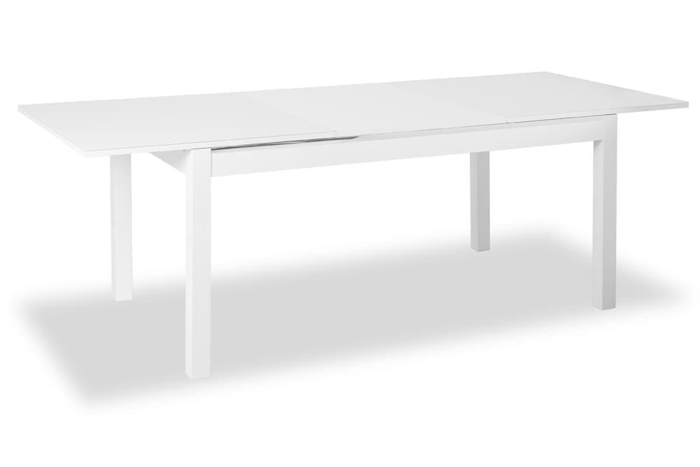 Стол обеденный раскладной BARTEN – Прямоугольный AERO, цвет белый, белое стекло, размер 160 (+64) 21758 - фото 2