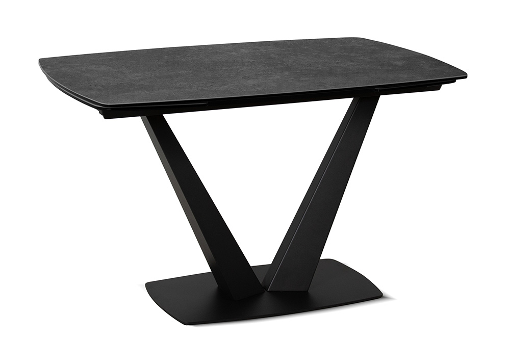 Стол обеденный раскладной CHALET– карбон AERO, цвет черный, размер 120 (+29,5) (+29,5) 76137 - фото 1