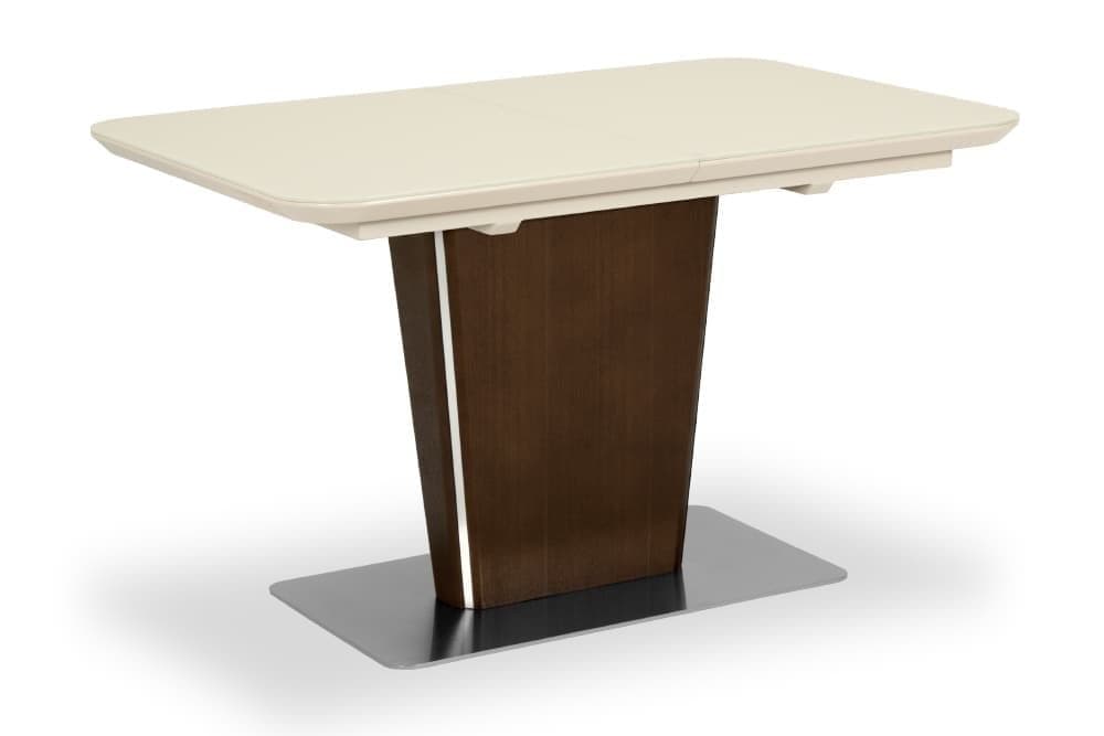 Стол деревянный кухонный раздвижной DALLAS – Прямоугольный AERO, цвет венге, стекло крем шелк, размер 120 (+40) 46590 - фото 2