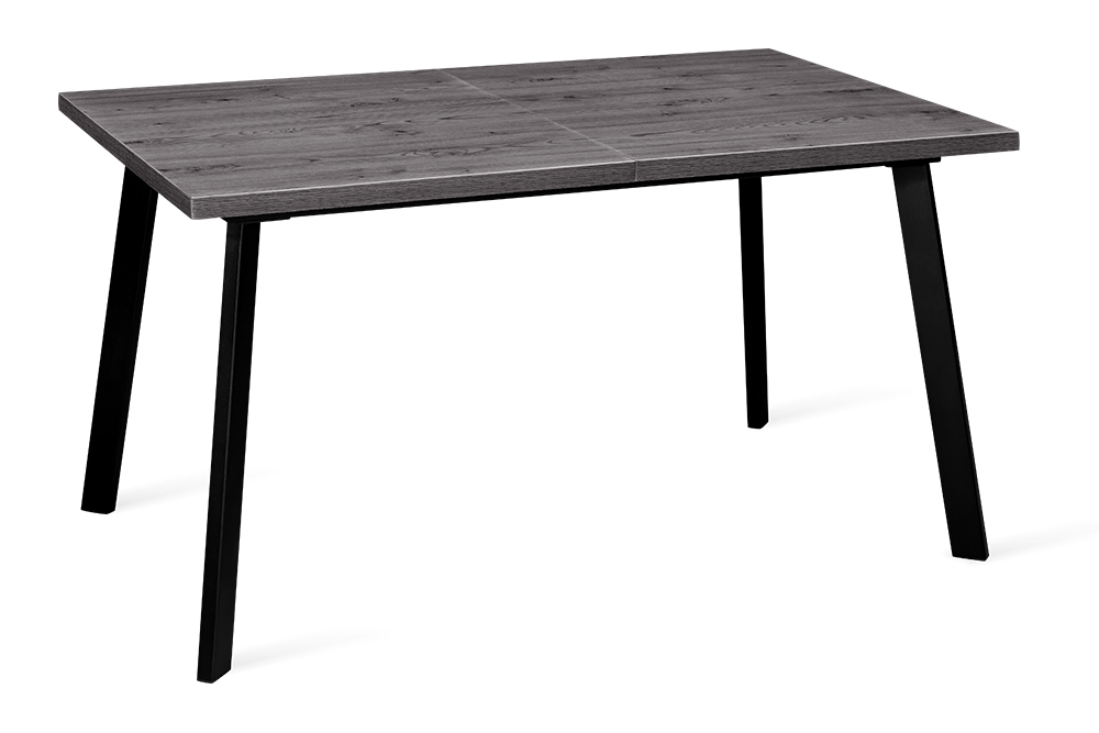 

Стол раскладной TOMAS 140 GREY WOOD BK - прямоугольный, Серый дуб, TOMAS