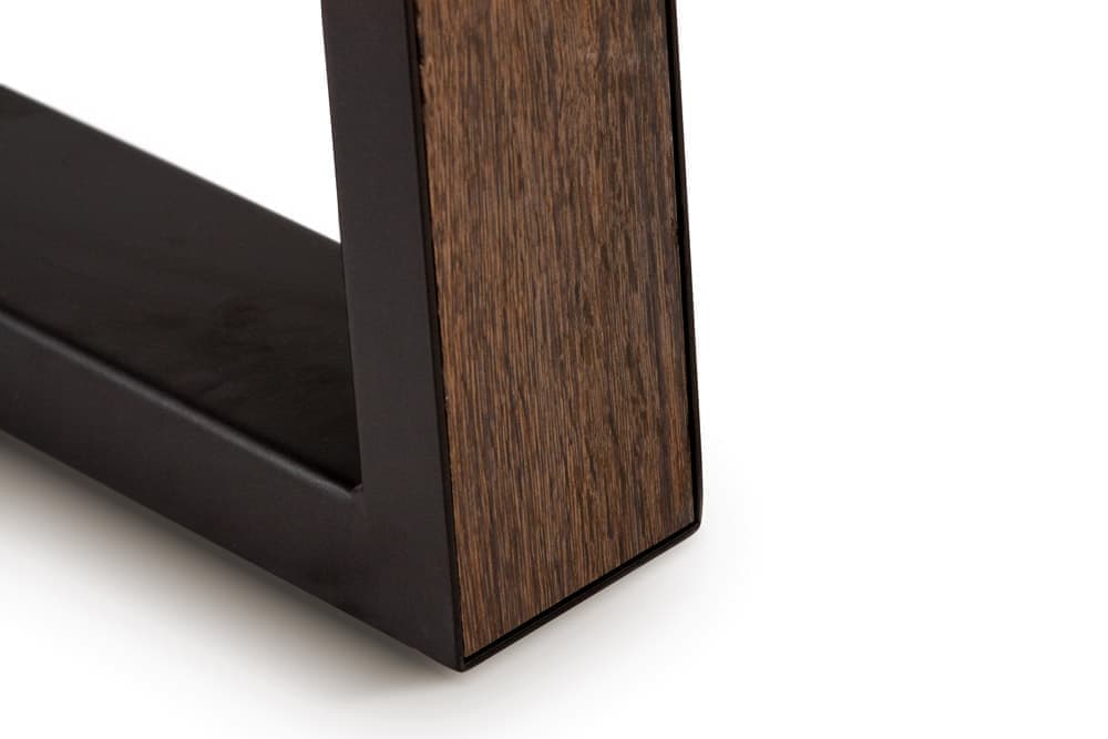 Стол обеденный раздвижной ROVENA – Прямоугольный AERO, цвет керамическая столешница - цвет темный дуб, размер 160 (+40) (+40) 49573 - фото 4