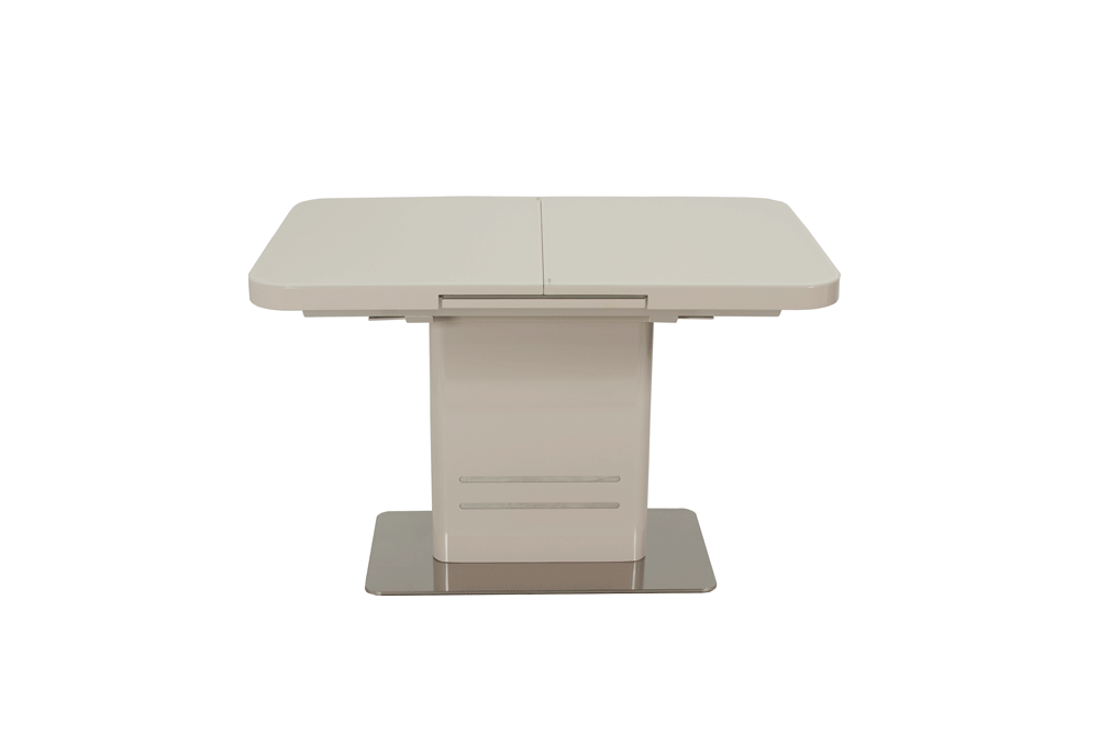 Стол лакированный обеденный раскладной SWEDEN – Прямоугольный AERO, цвет капучино лак, стекло капучино, размер 120 (+40) 39869 - фото 2