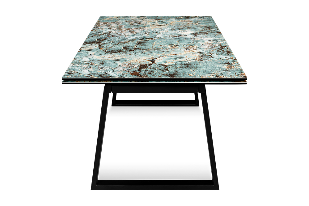 Стол обеденный раздвижной ROVENA MALAHIT CER – Прямоугольный AERO, цвет керамическая столешница - цвет малахит, размер 200 (+50) (+50) 78335 - фото 3