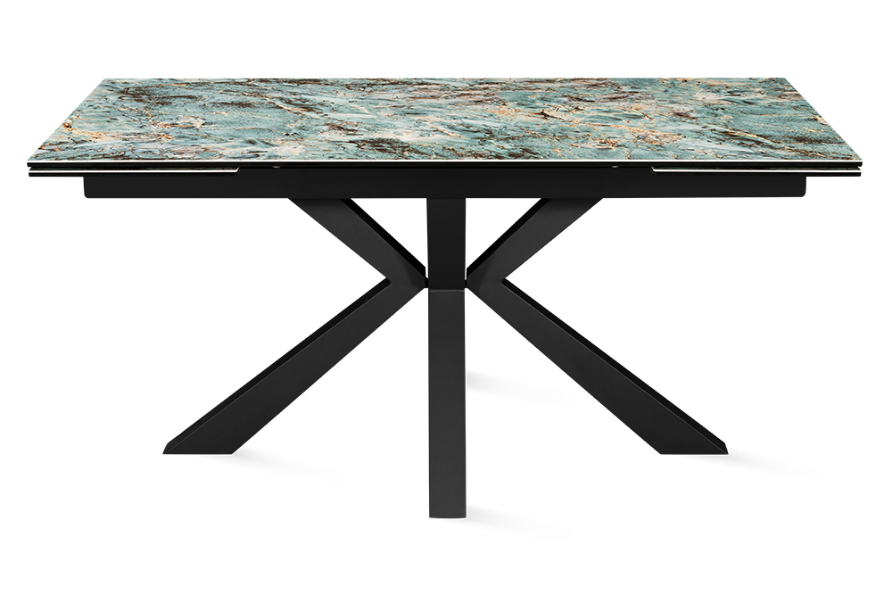 Стол обеденный раздвижной SPARTA – Прямоугольный AERO, цвет керамическая столешница - цвет малахит, размер 160 (+40) (+40) 77739 - фото 2