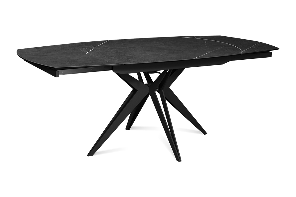 Стол обеденный раскладной BRUGGE – Круглый AERO, цвет темно-серый, размер 130 (+30) (+30) 100222 - фото 5