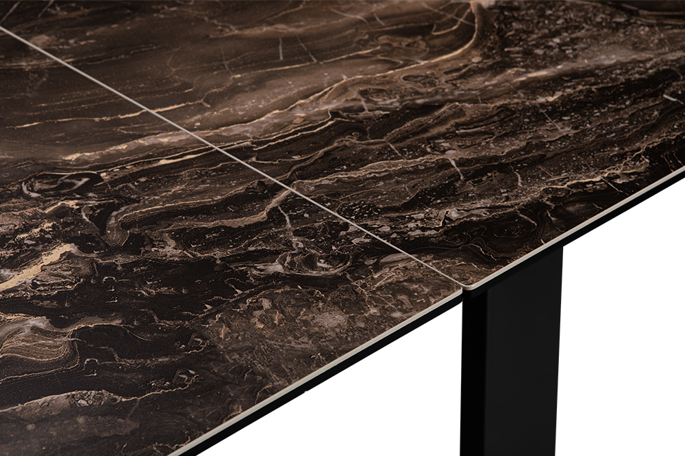 Стол обеденный раздвижной ROVENA – Прямоугольный AERO, цвет темно-коричневый доломит, размер 160 (+40) (+40) 107881 - фото 7