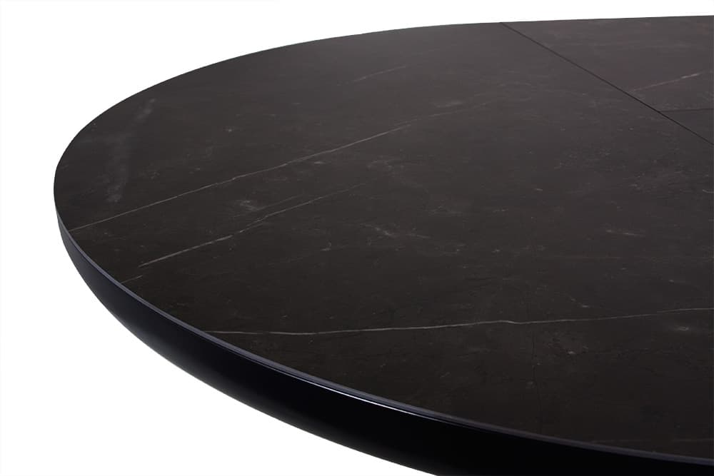 Стол обеденный раздвижной LEON – Круглый AERO, цвет керамическая столешница - цвет темно-серый, размер 120 (+40) 57581 - фото 3