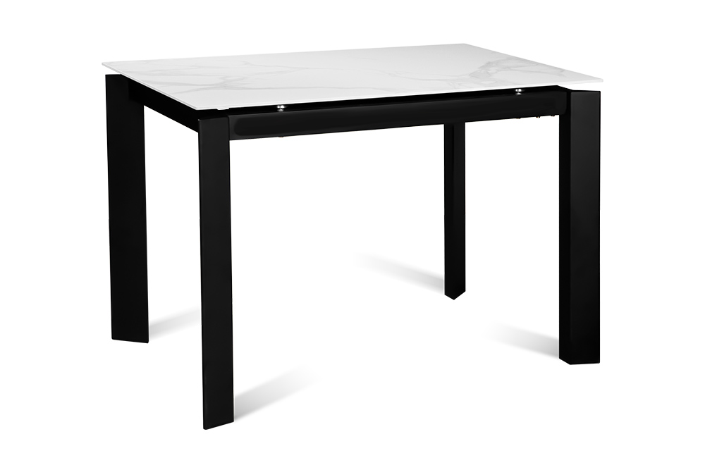 Стол обеденный раздвижной2 AERO, цвет белый мрамор, размер 110 (+45)