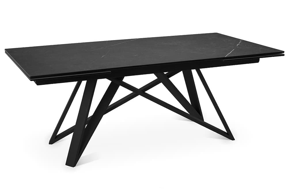 Стол обеденный раздвижной BALTIMORE – Прямоугольный AERO, цвет керамическая столешница - цвет темно-серый, размер 180 (+50) (+50) 56830 - фото 1
