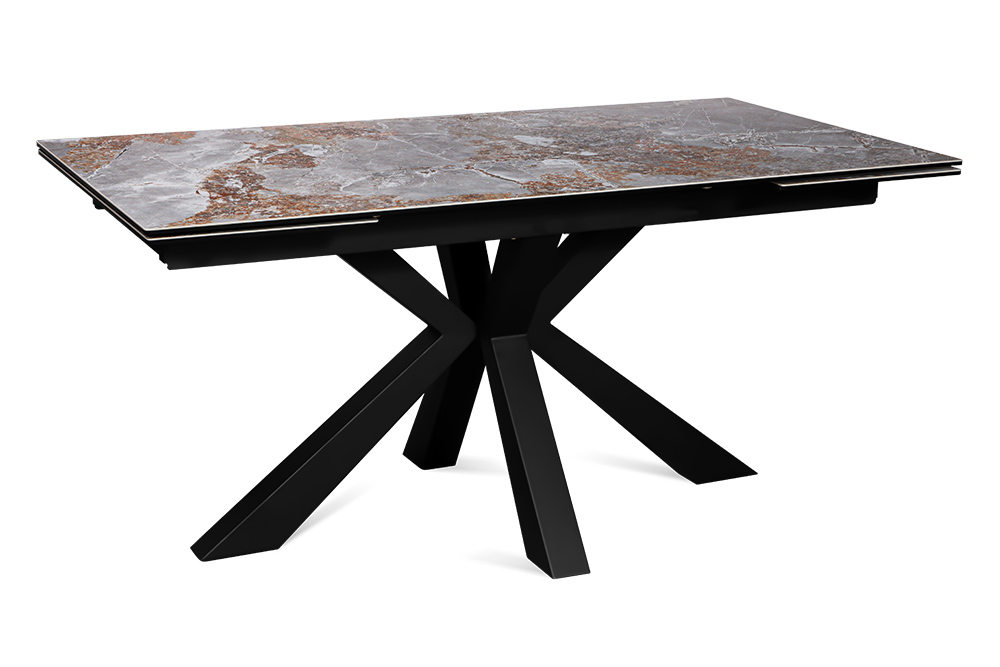 Стол обеденный раздвижной SPARTA – Прямоугольный AERO, цвет серый камень, размер 160 (+40) (+40)
