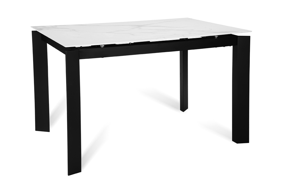 Стол обеденный раздвижной2 AERO, цвет белый мрамор, размер 120 (+50)