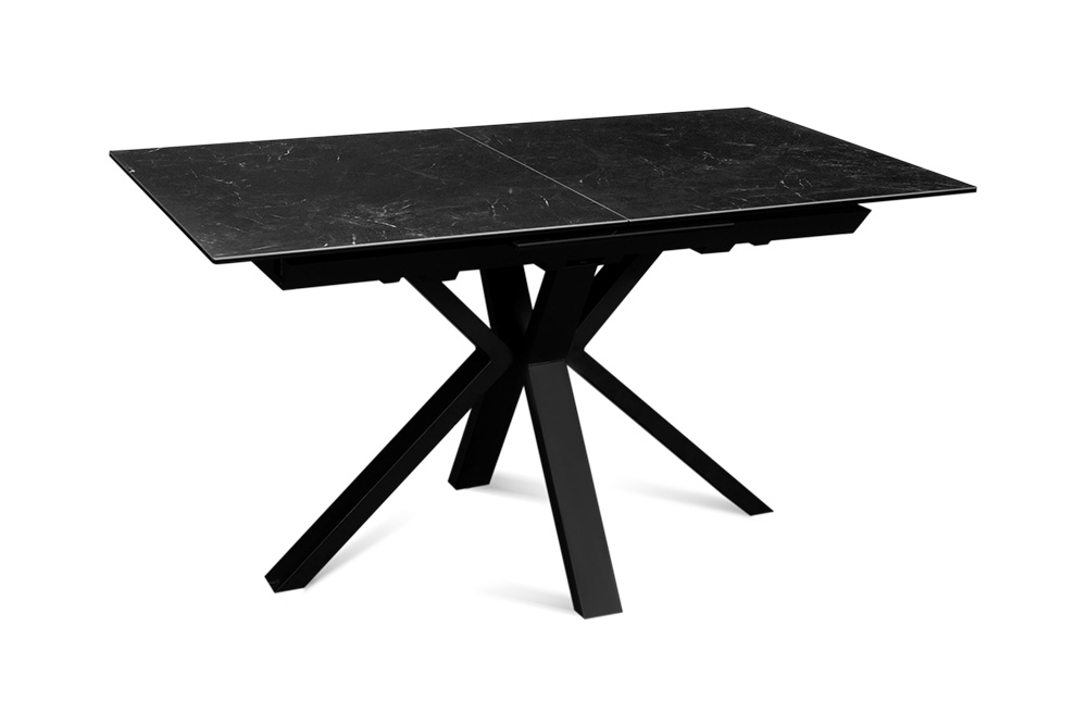 Стол обеденный раздвижной CANCUN – Прямоугольный AERO, цвет темно-серый палладий, размер 140 (+40)