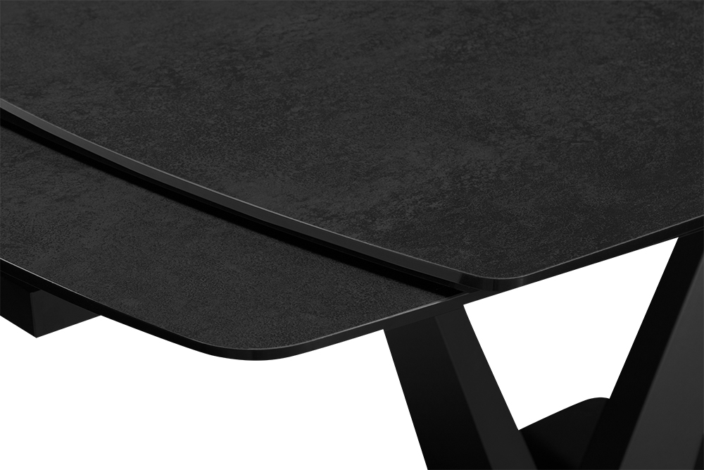 Стол обеденный раскладной CHALET– карбон AERO, цвет черный, размер 120 (+29,5) (+29,5) 76137 - фото 5