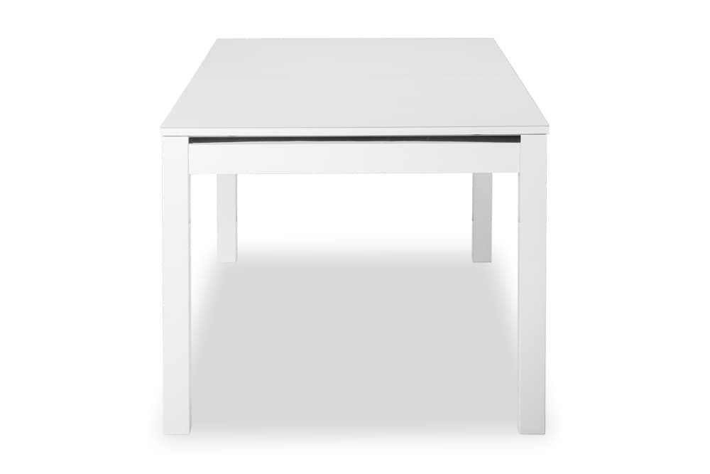 Стол обеденный раскладной BARTEN – Прямоугольный AERO, цвет белый, белое стекло, размер 160 (+64) 21758 - фото 5
