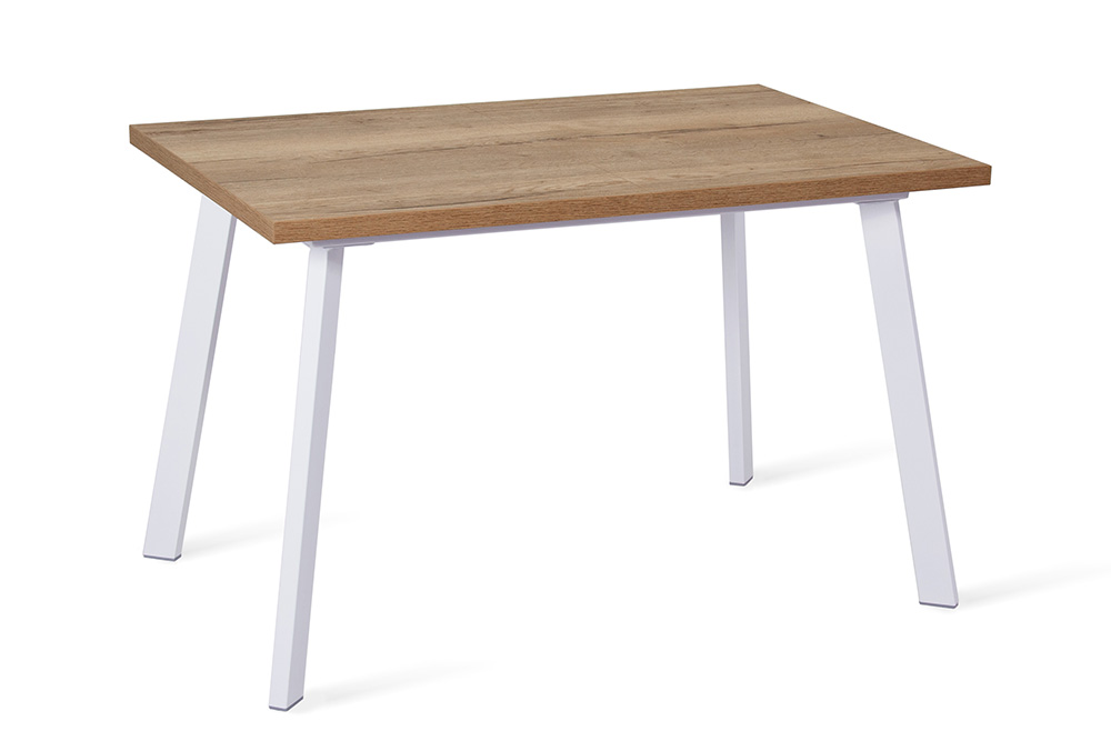 

Стол раскладной TOMAS 120 WHITE WOOD - прямоугольный, Беленый дуб, TOMAS
