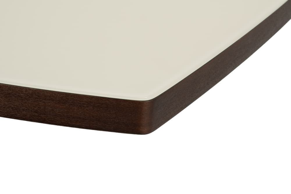 Стол деревянный обеденный раздвижной ALABAMA – Прямоугольный AERO, цвет венге, стекло крем шелк, размер 160 (+60) 39063 - фото 7