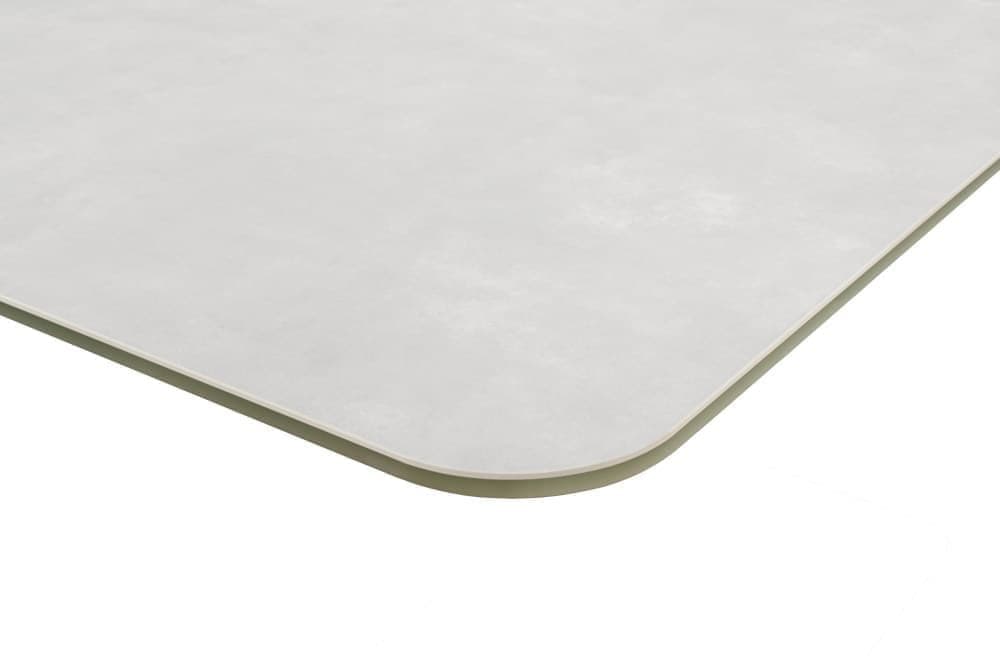 Стол лакированный обеденный раскладной FRANCE – Прямоугольный AERO, цвет лак - цвет белый, керамическая столешница - цвет светло-серый, размер 140 (+40) 46387 - фото 7