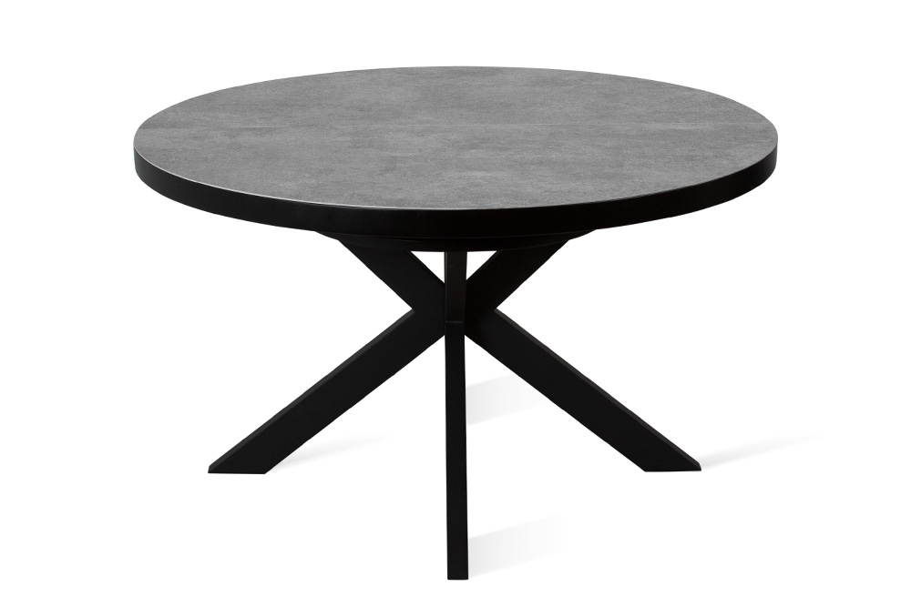 Стол обеденный раскладной ALTONA – Круглый AERO, цвет серый гранит, размер 130 (+40) 67502 - фото 1