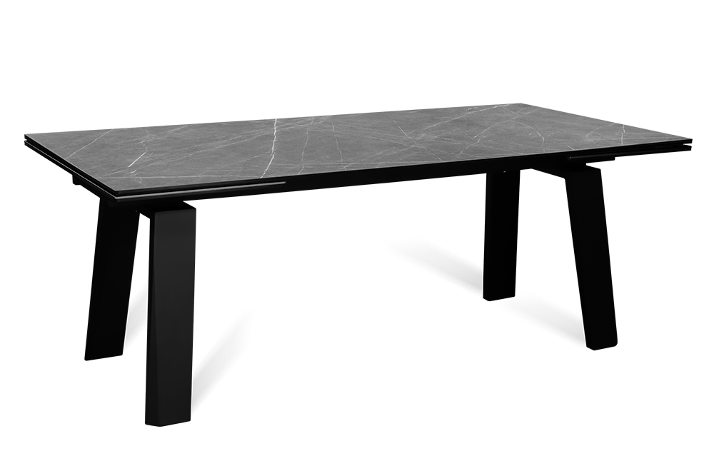 Стол обеденный раздвижной PANAMA – Прямоугольный AERO, цвет серый мрамор, размер 200 (+50) (+50)