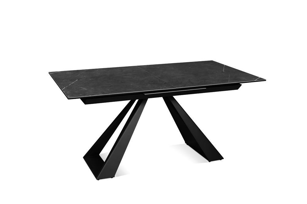 Стол обеденный раздвижной URFIN - Прямоугольный AERO, цвет темно-серый, размер 160 (+50) 85371 - фото 2