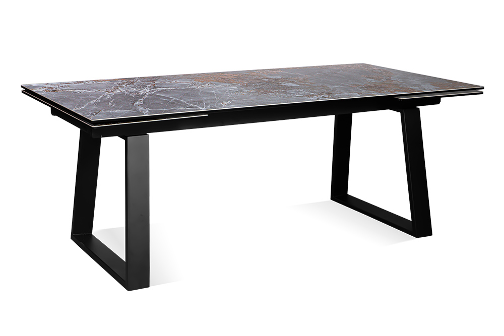 Стол обеденный раздвижной ROVENA – Прямоугольный AERO, цвет серый камень, размер 200 (+50) (+50)
