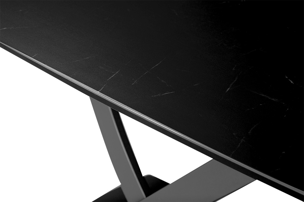 Стол обеденный раздвижной TULUM– Прямоугольный AERO, цвет темно-серый палладий, размер 140 (+35)(+35) 95268 - фото 8