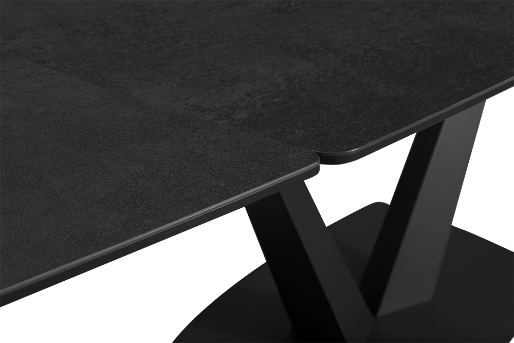 Стол обеденный раскладной CHALET– карбон AERO, цвет черный, размер 120 (+29,5) (+29,5) 76137 - фото 6