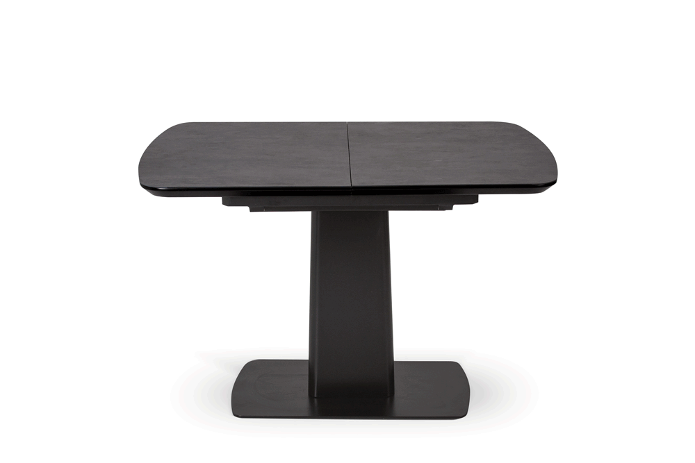 Стол обеденный раскладной KLOD – Прямоугольный AERO, цвет керамическая столешница - цвет антрацит, черный матовый лак, размер 120 (+40) 48723 - фото 5