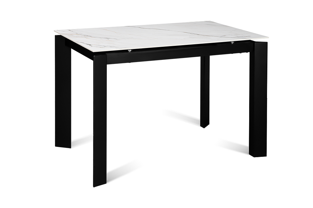 Стол обеденный раздвижной SKY – Прямоугольный AERO, цвет позолоченный белый, размер 110 (+45)