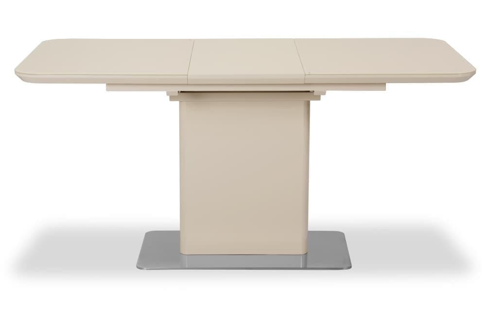 Стол лакированный обеденный раскладной BARBARA – Прямоугольный AERO, цвет капучино лак, стекло капучино, размер 120 (+40) 21753 - фото 3