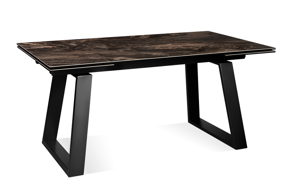 Стол обеденный раздвижной ROVENA – Прямоугольный AERO, цвет темно-коричневый доломит, размер 160 (+40) (+40)