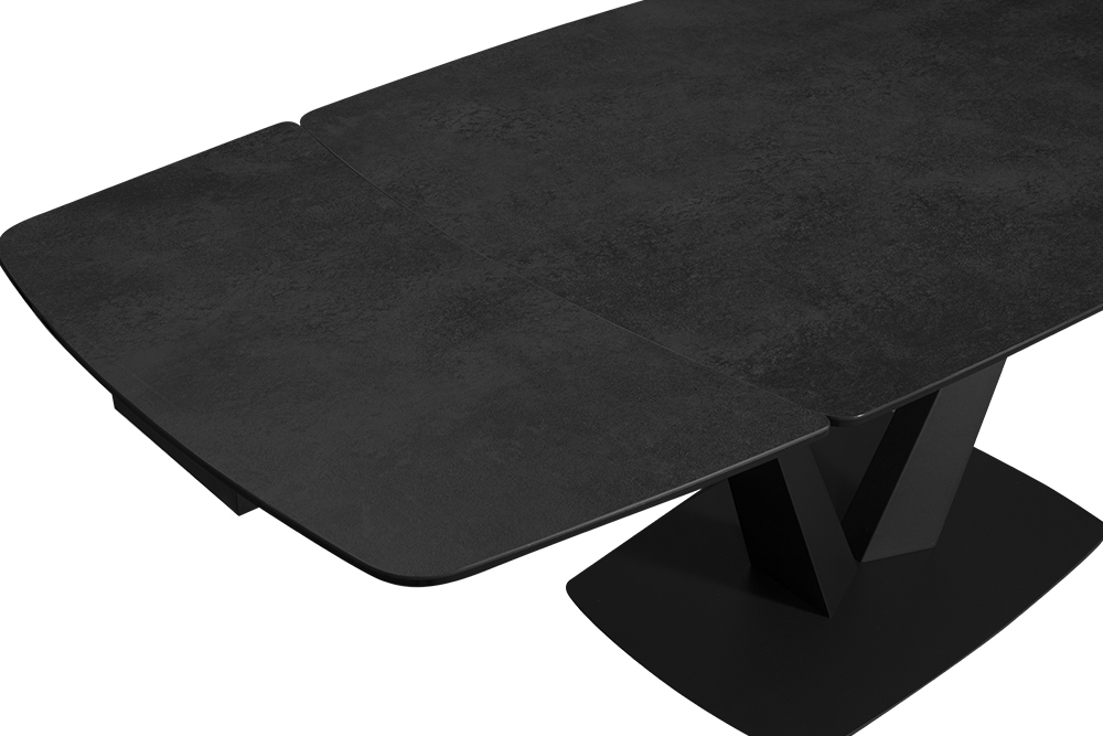 Стол обеденный раскладной CHALET– карбон AERO, цвет черный, размер 120 (+29,5) (+29,5) 76137 - фото 4
