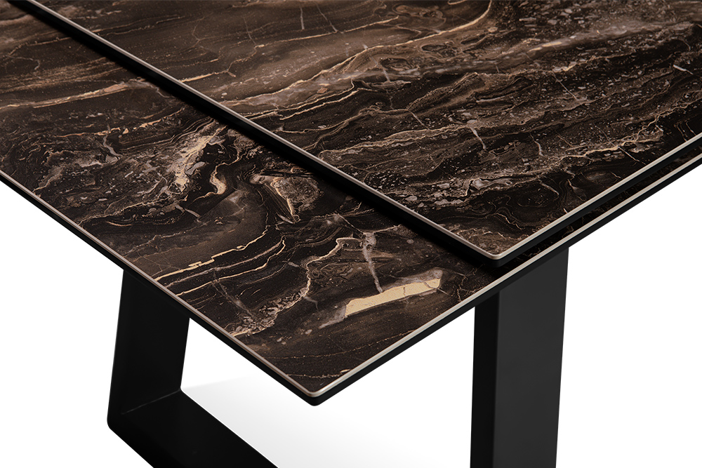Стол обеденный раздвижной ROVENA – Прямоугольный AERO, цвет темно-коричневый доломит, размер 160 (+40) (+40) 107881 - фото 8