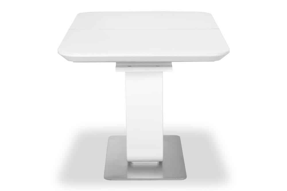 Стол лакированный обеденный раздвижной TOKYO – Прямоугольный AERO, цвет белый лак, белое стекло, размер 140 (+40) 21002 - фото 6