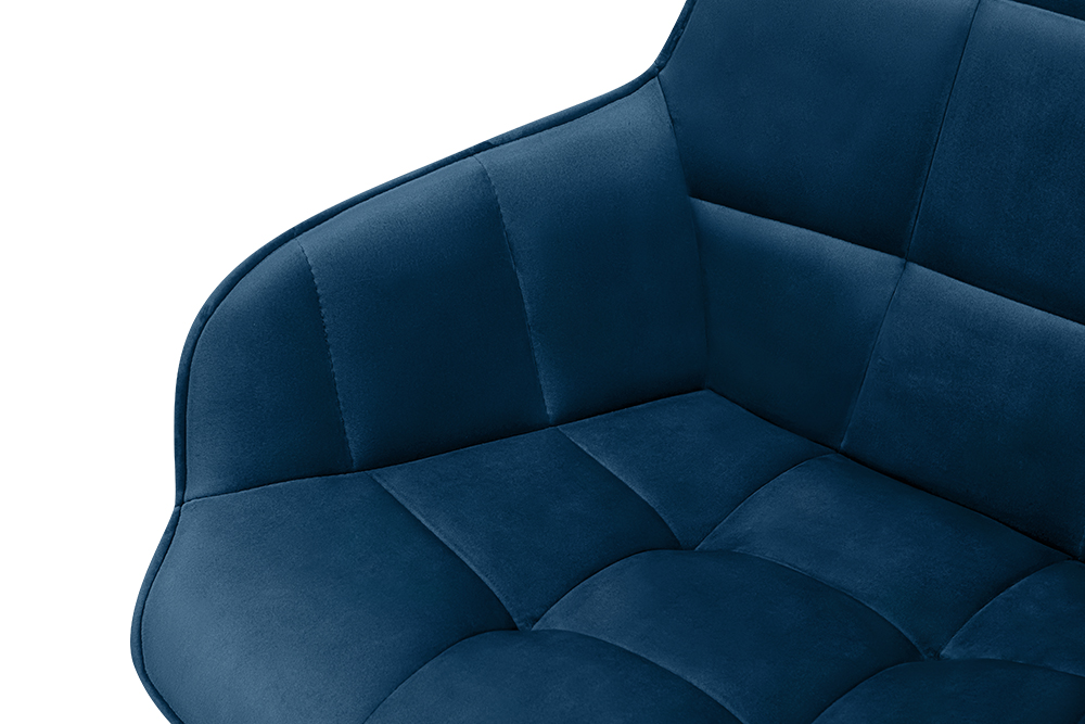 Стул для гостиной металлический B815 – темно-синий AERO, цвет темно-синий, белые ножки, размер 61 89218 - фото 6