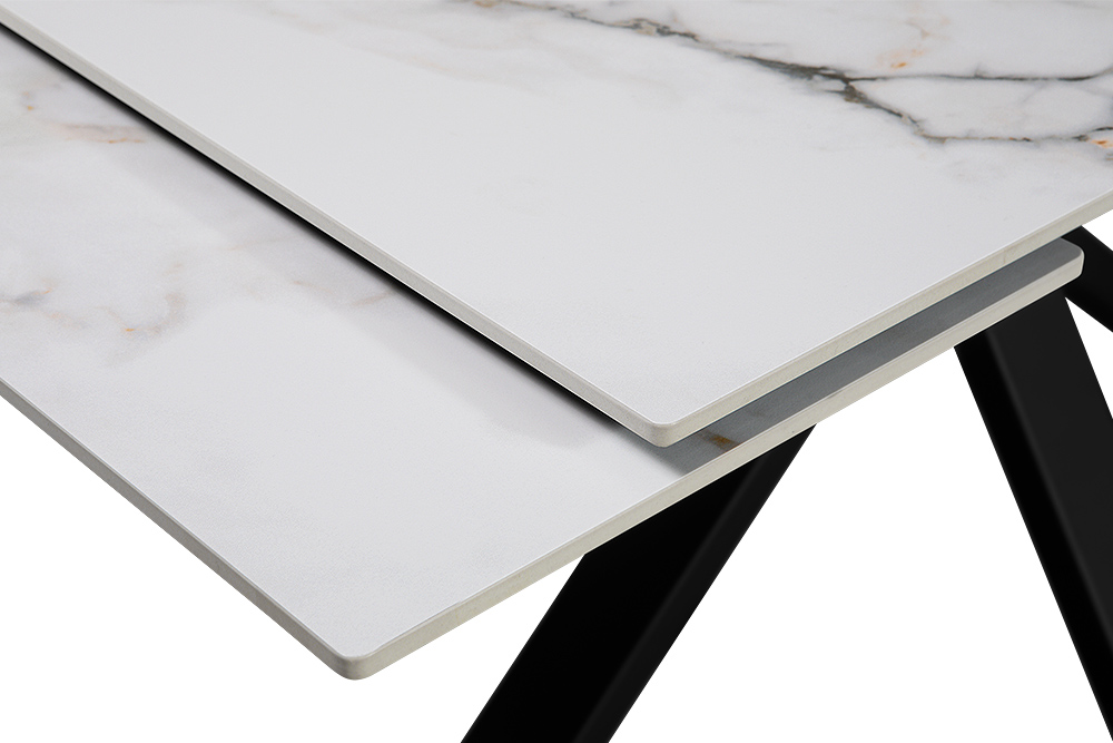 Стол обеденный раздвижной BONGO – Прямоугольный AERO, цвет позолоченный белый, размер 120 (+30) (+30) 113980 - фото 9