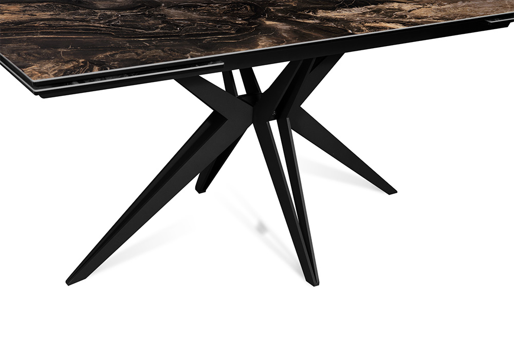 Стол обеденный раздвижной GENT - Прямоугольный AERO, цвет темно-коричневый, размер 160 (+40) (+40) 89931 - фото 9