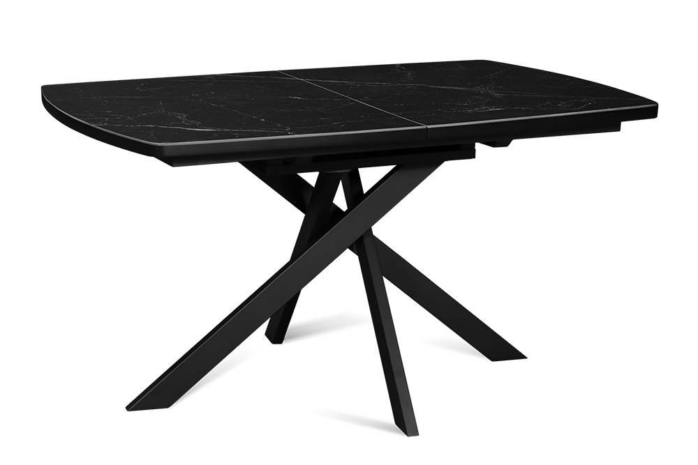 Стол обеденный раздвижной DALLAS – Прямоугольный AERO, цвет черный, размер 140 (+40)