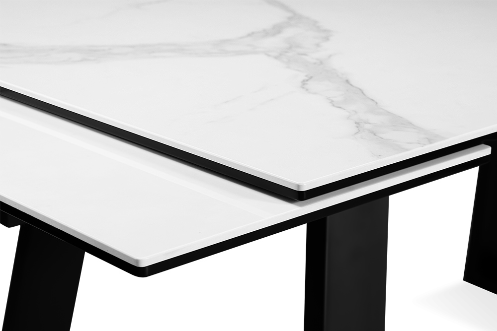 Стол обеденный раздвижной ROVENA – Прямоугольный AERO, цвет белый оникс, размер 160 (+40) (+40) 108401 - фото 7